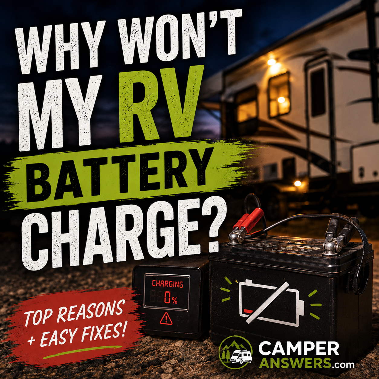 Why Won’t My RV Battery Charge?