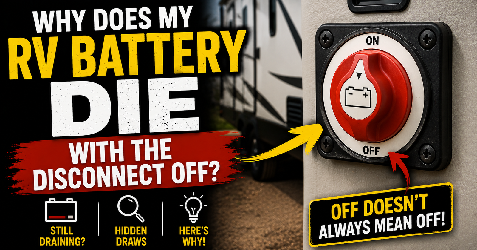 Why Does My RV Battery Die With the Disconnect Off?