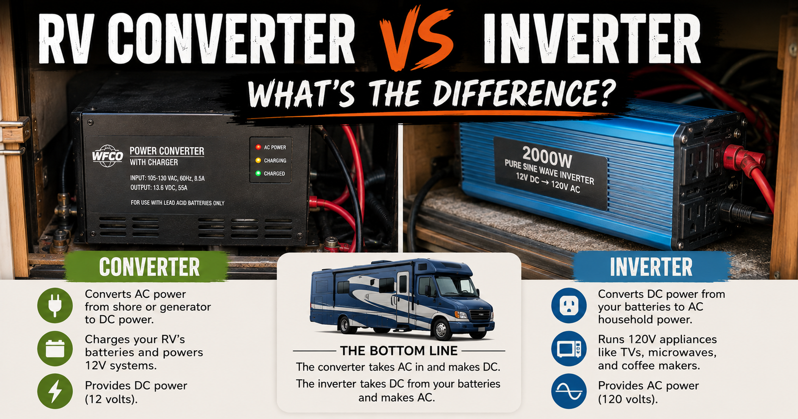RV Converter vs Inverter What’s the Difference?