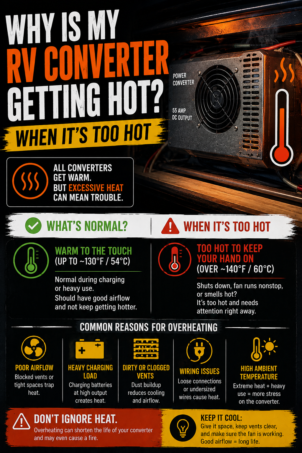 Why Is My RV Converter Getting Hot? When It’s Too Hot