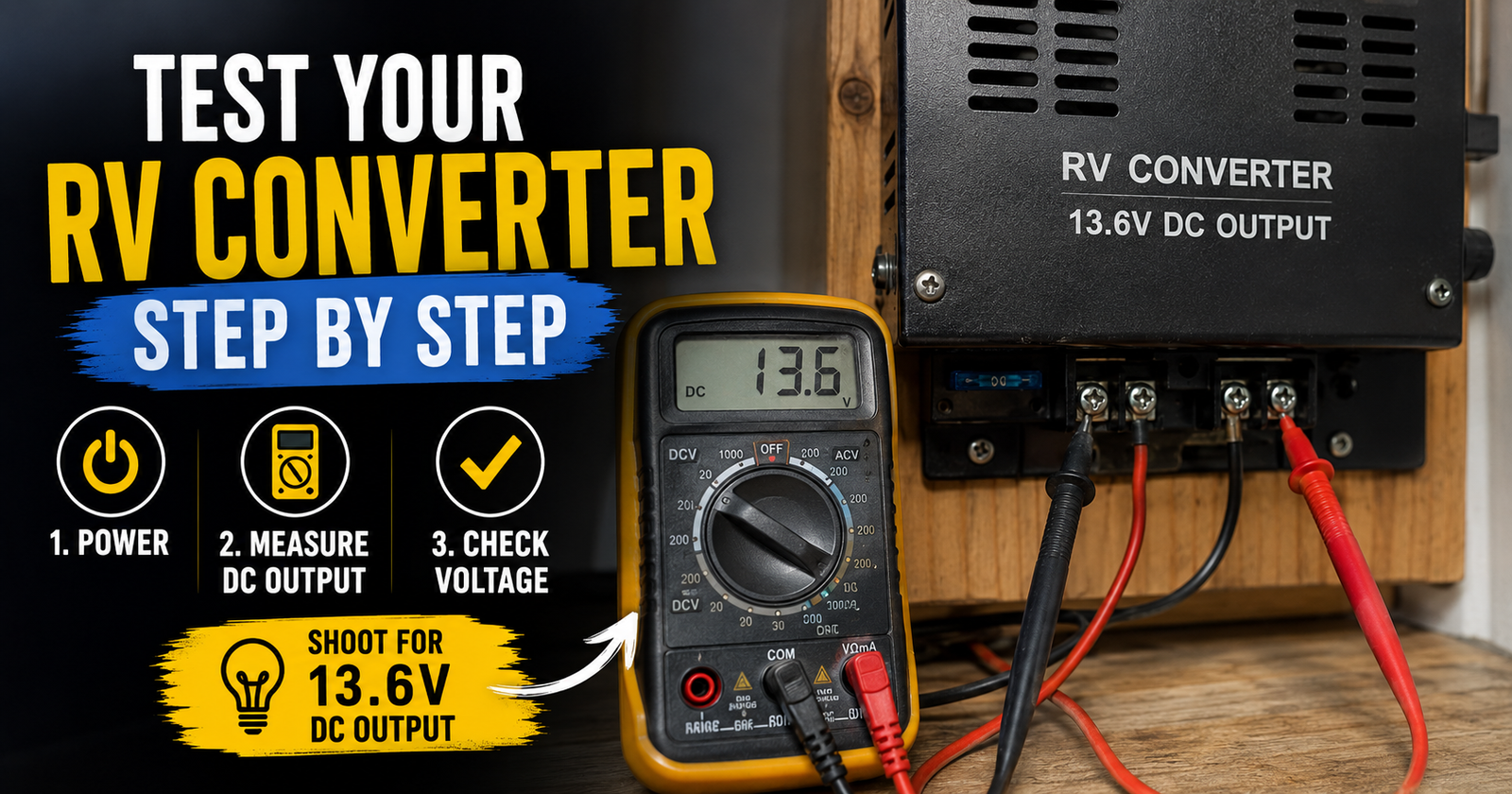 How to Test an RV Converter With a Multimeter Step by Step