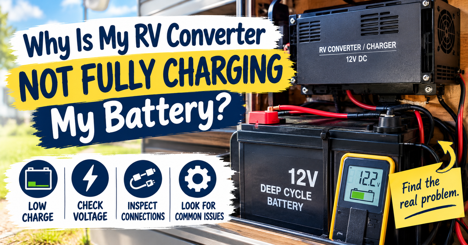 Why Is My RV Converter Not Fully Charging My Battery?